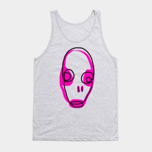 Pink on the Inside - Hand Drawn Digital Print by ObKrux Tank Top